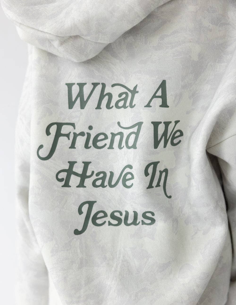 Friend in Jesus Camo Kids Hoodie