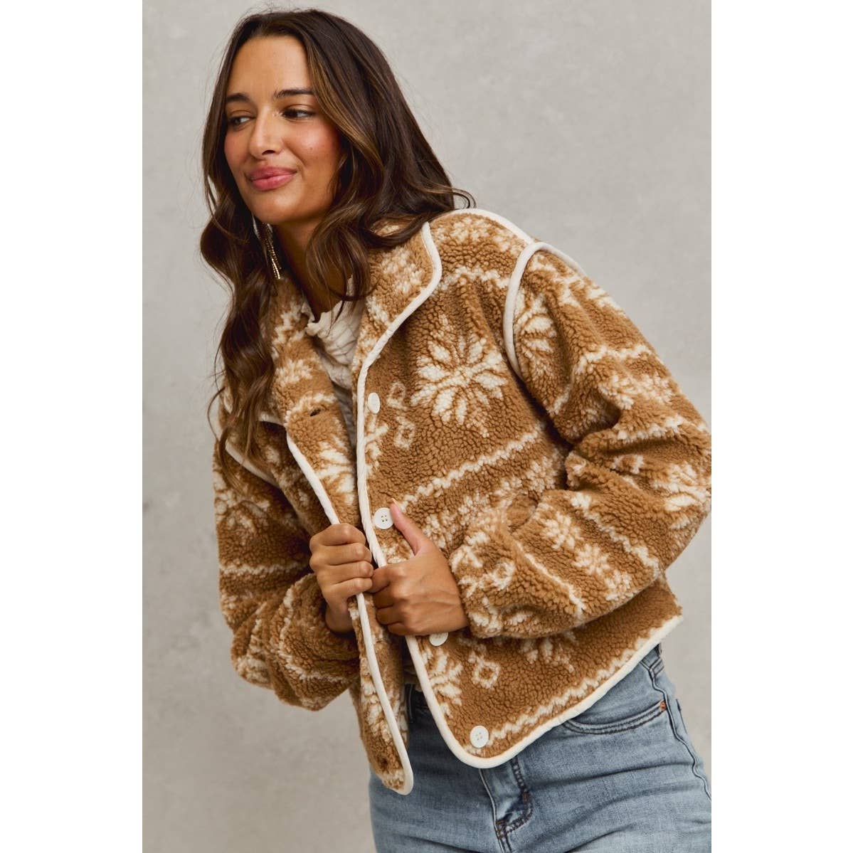 Sherpa Fair Isle Jacket