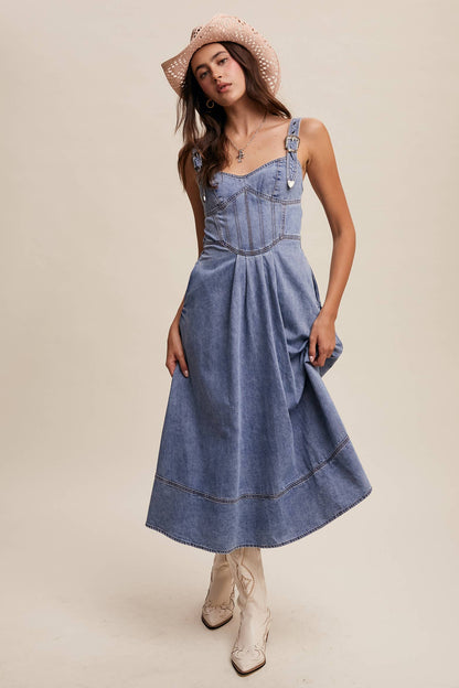 Denim Midi Dress