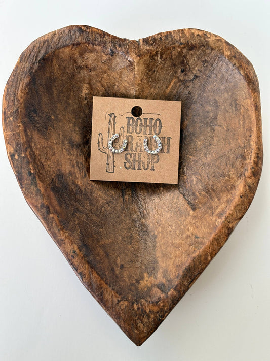 Horseshoe Rhinestone Earrings