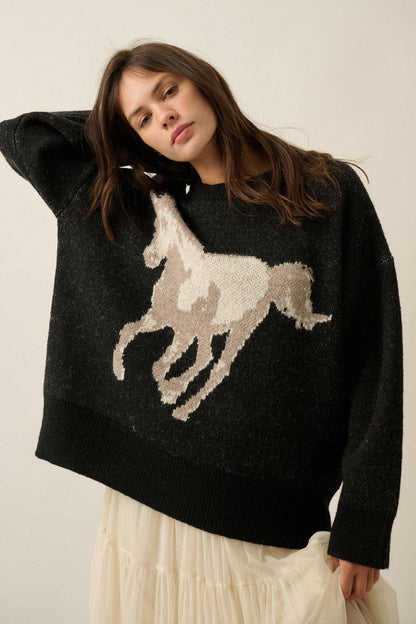 Horse Jacquard Sweater