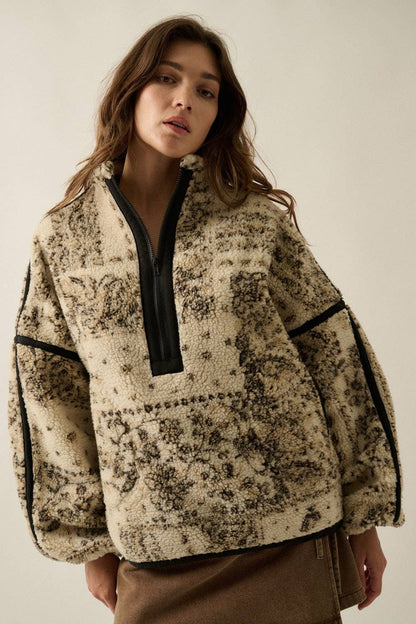 Paisley Sherpa Half Zip