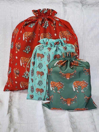 Longhorns & Ponies Reusable Gift Bag
