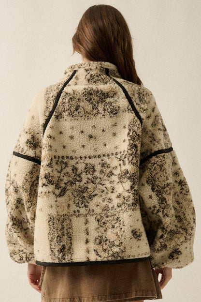 Paisley Sherpa Half Zip