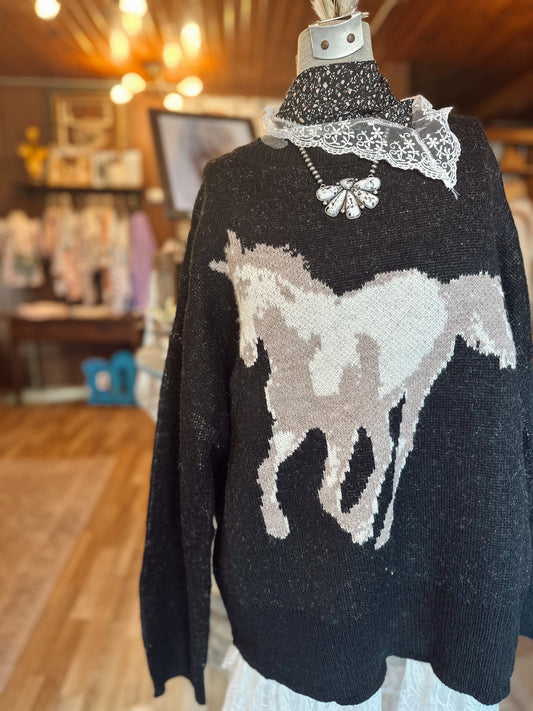 Horse Jacquard Sweater