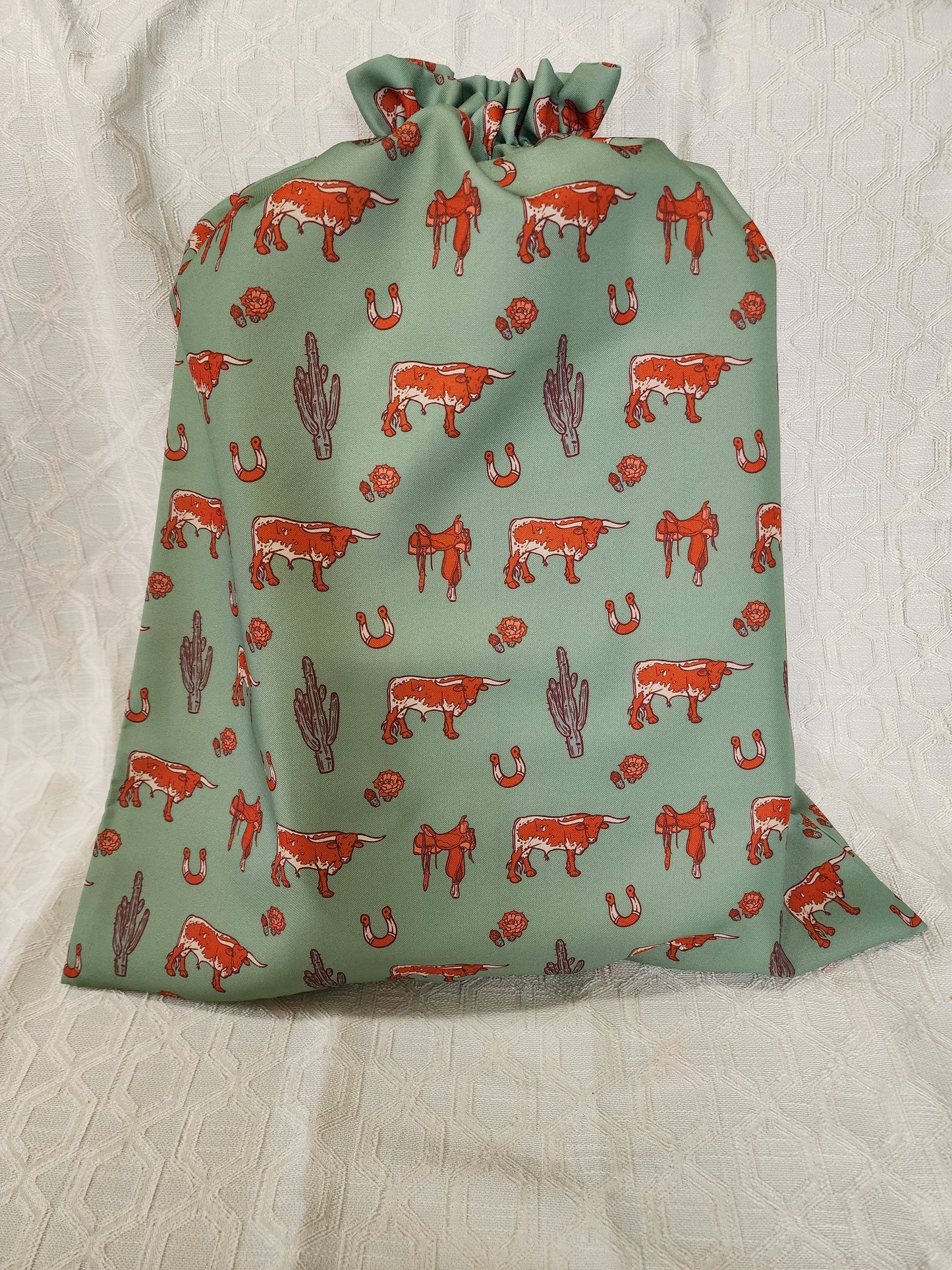 Longhorn & Cactus Reusable Gift Bag
