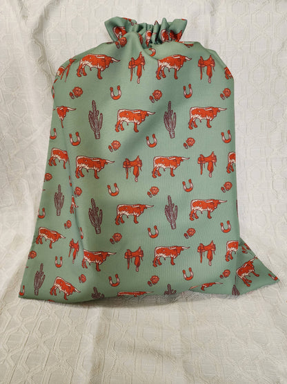 Longhorn & Cactus Reusable Gift Bag