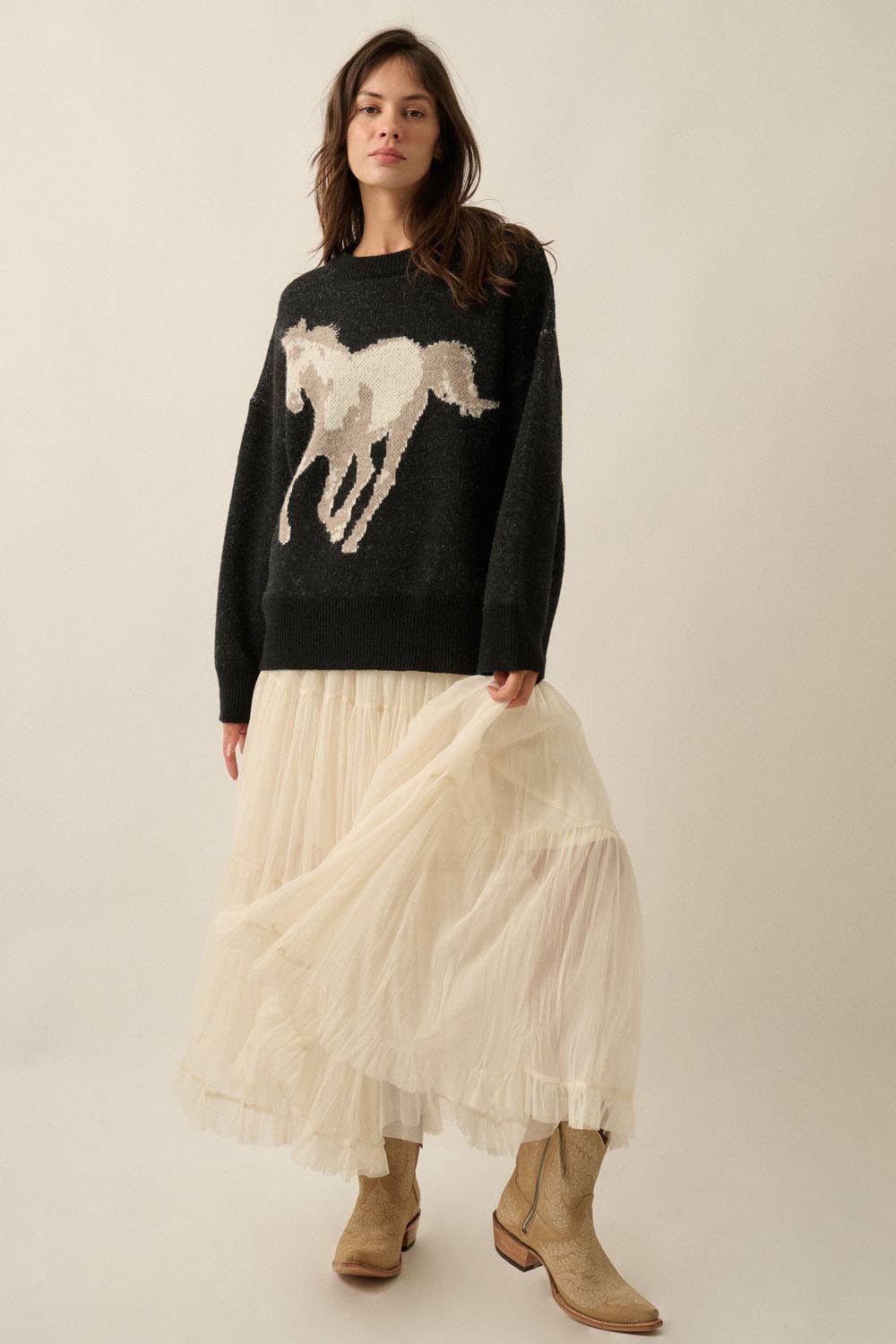Horse Jacquard Sweater