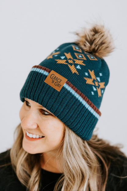 Double Diamond Beanie