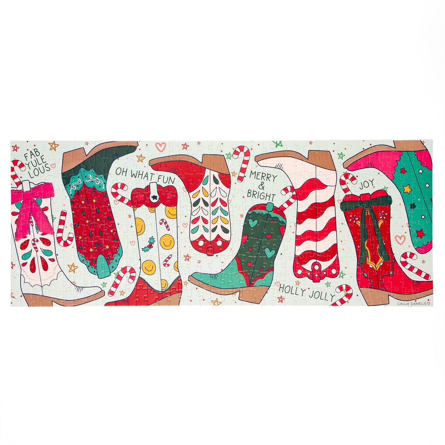 Christmas Cowgirl Boots Puzzle
