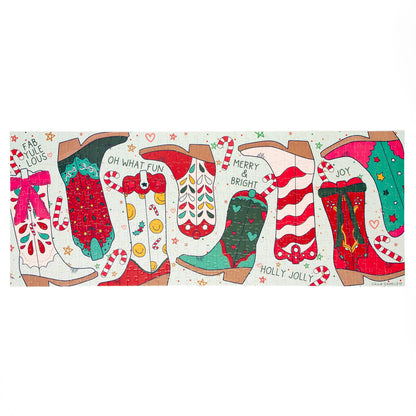 Christmas Cowgirl Boots Puzzle