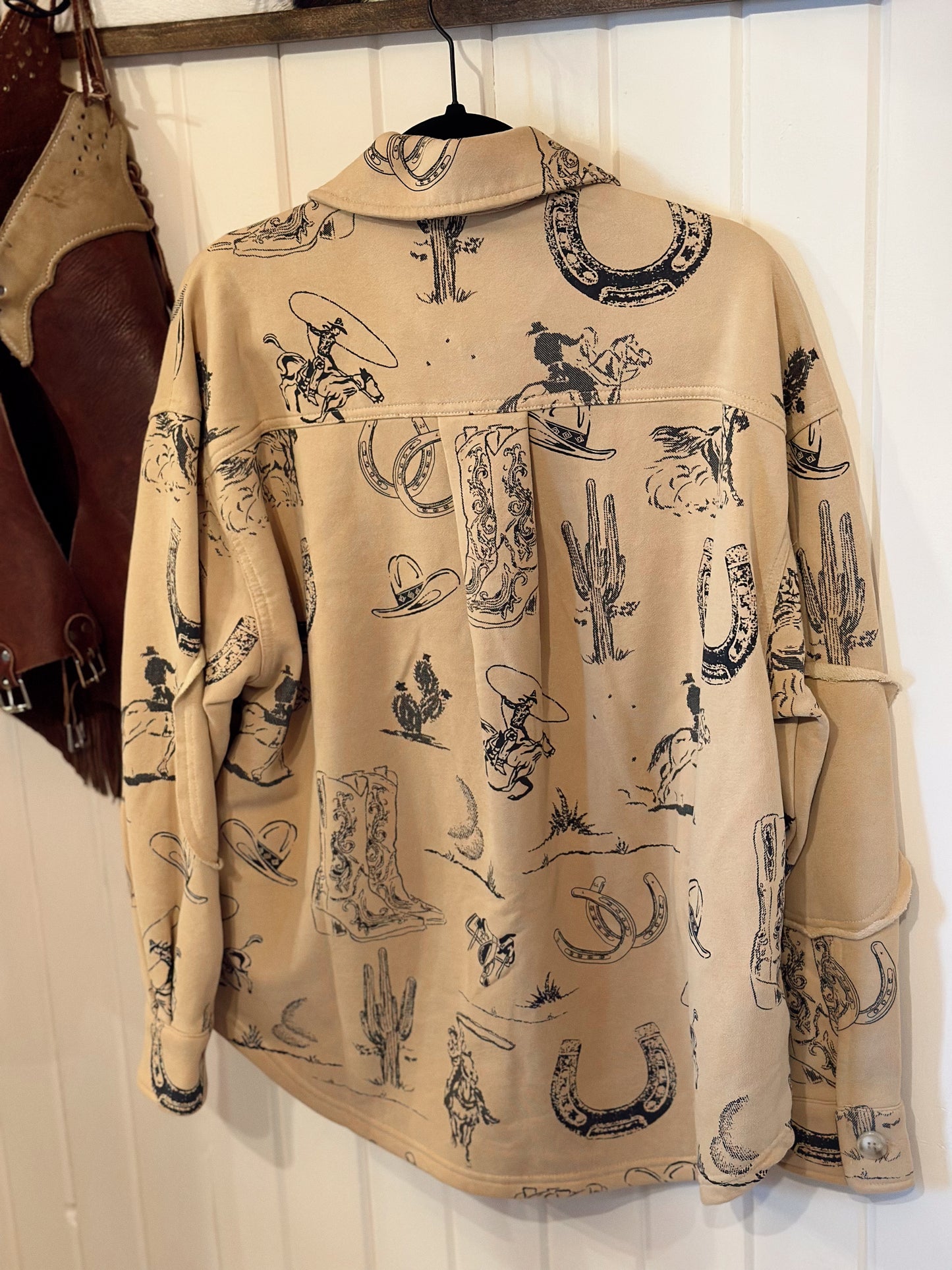 All Over Western Shacket