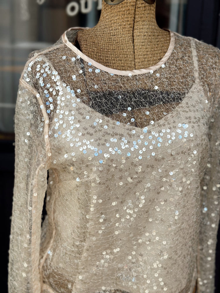 Paisley Sequin Top