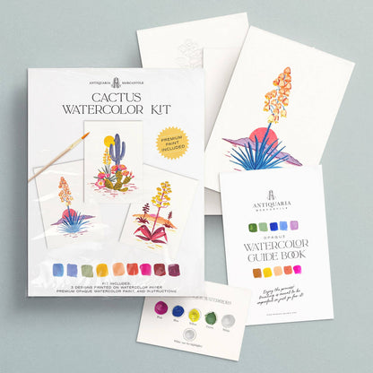 Watercolor Painting Kit: Cactus