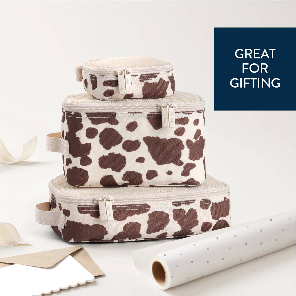 Cow Print Packing Cubes