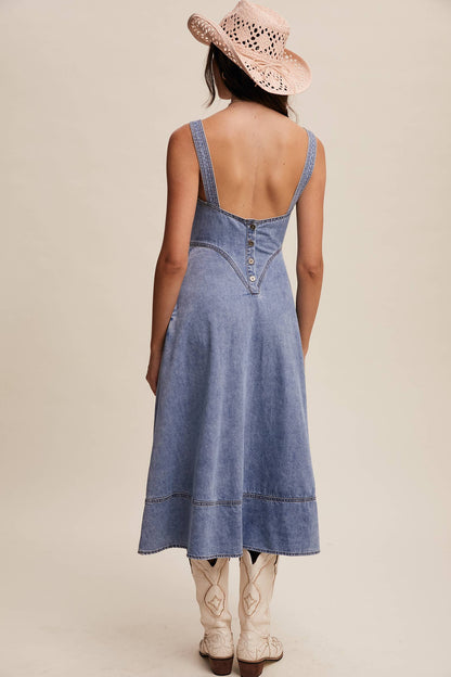 Denim Midi Dress