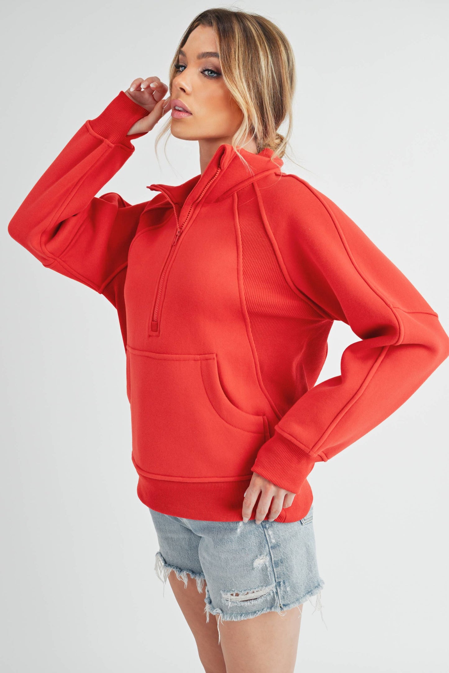 Funnel Neck Half Zip