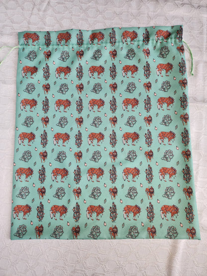 Turquoise Ponies Reusable Gift Bag