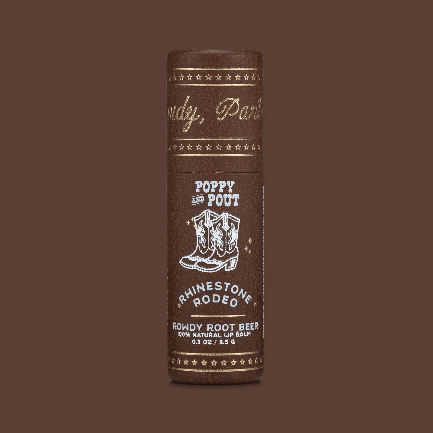 Poppy & Pout Rowdy Rootbeer Lip Balm