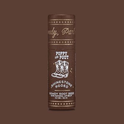 Poppy & Pout Rowdy Rootbeer Lip Balm