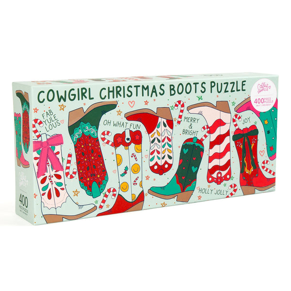 Christmas Cowgirl Boots Puzzle