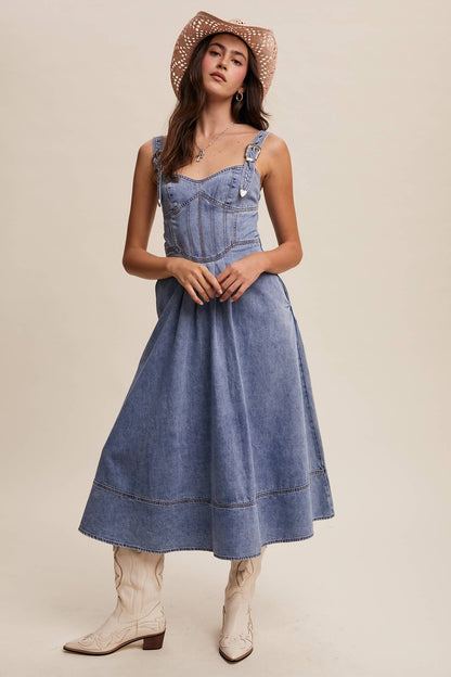 Denim Midi Dress