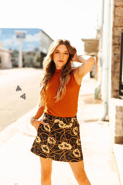 Saddle Mock Neck Tank