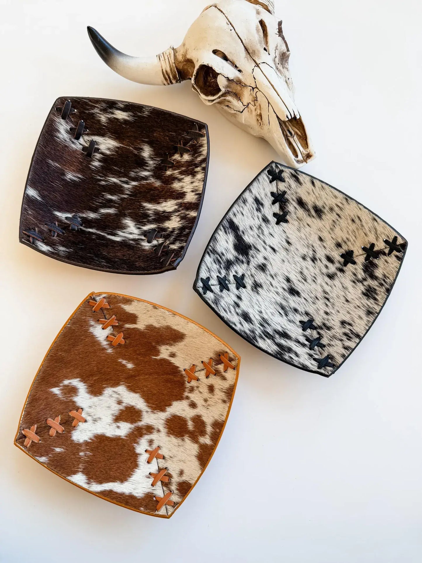 Cowhide Jewelry Tray