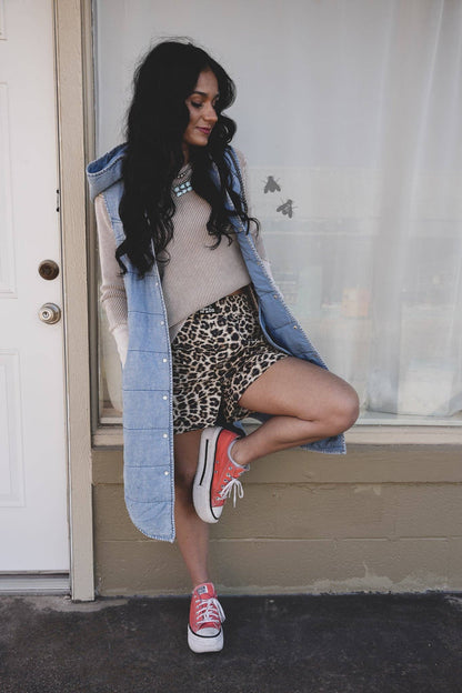 Quincy Quilted Denim Vest