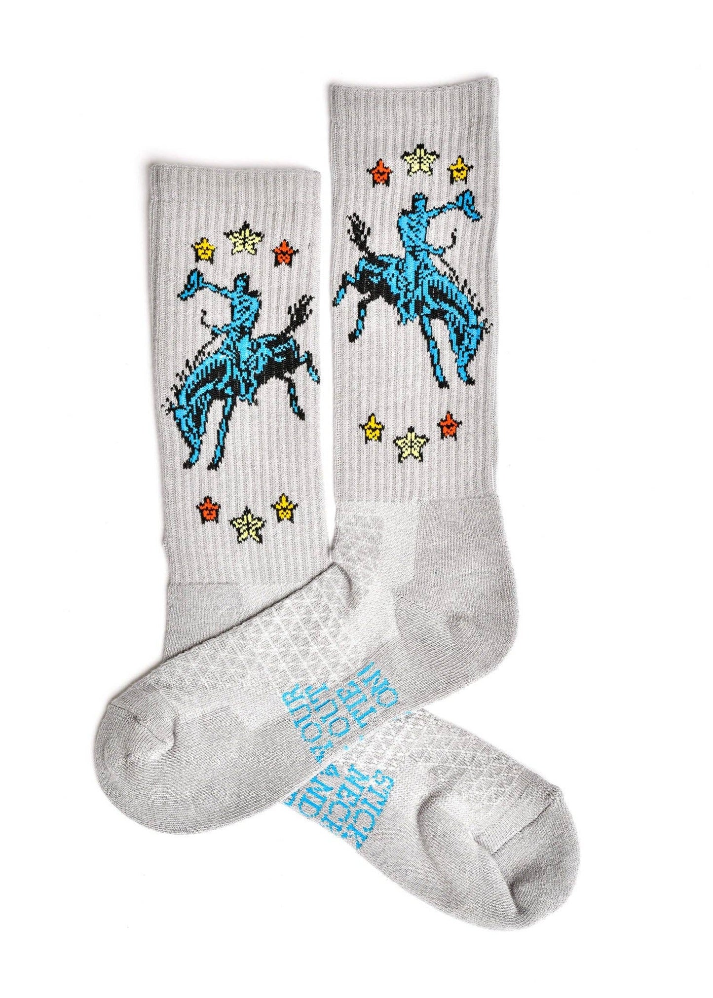 Lucky Chuck Grey Socks