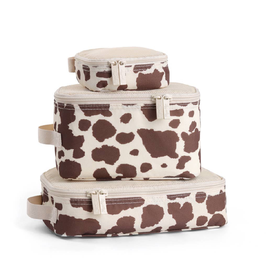 Cow Print Packing Cubes