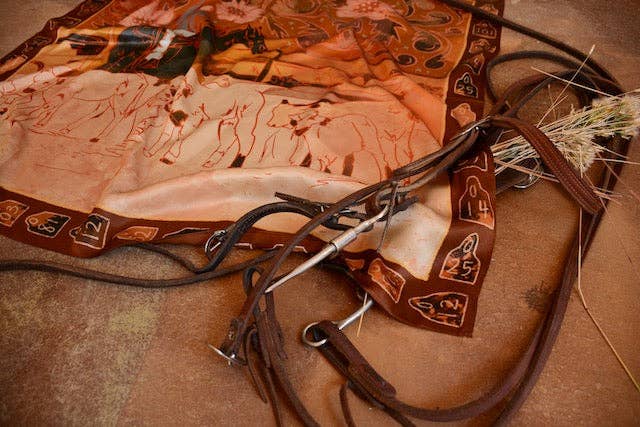 Round Up Mulberry Silk Wild Rag