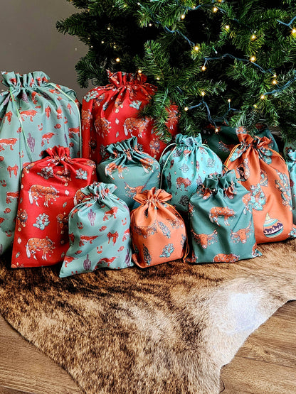 Longhorn & Cactus Reusable Gift Bag