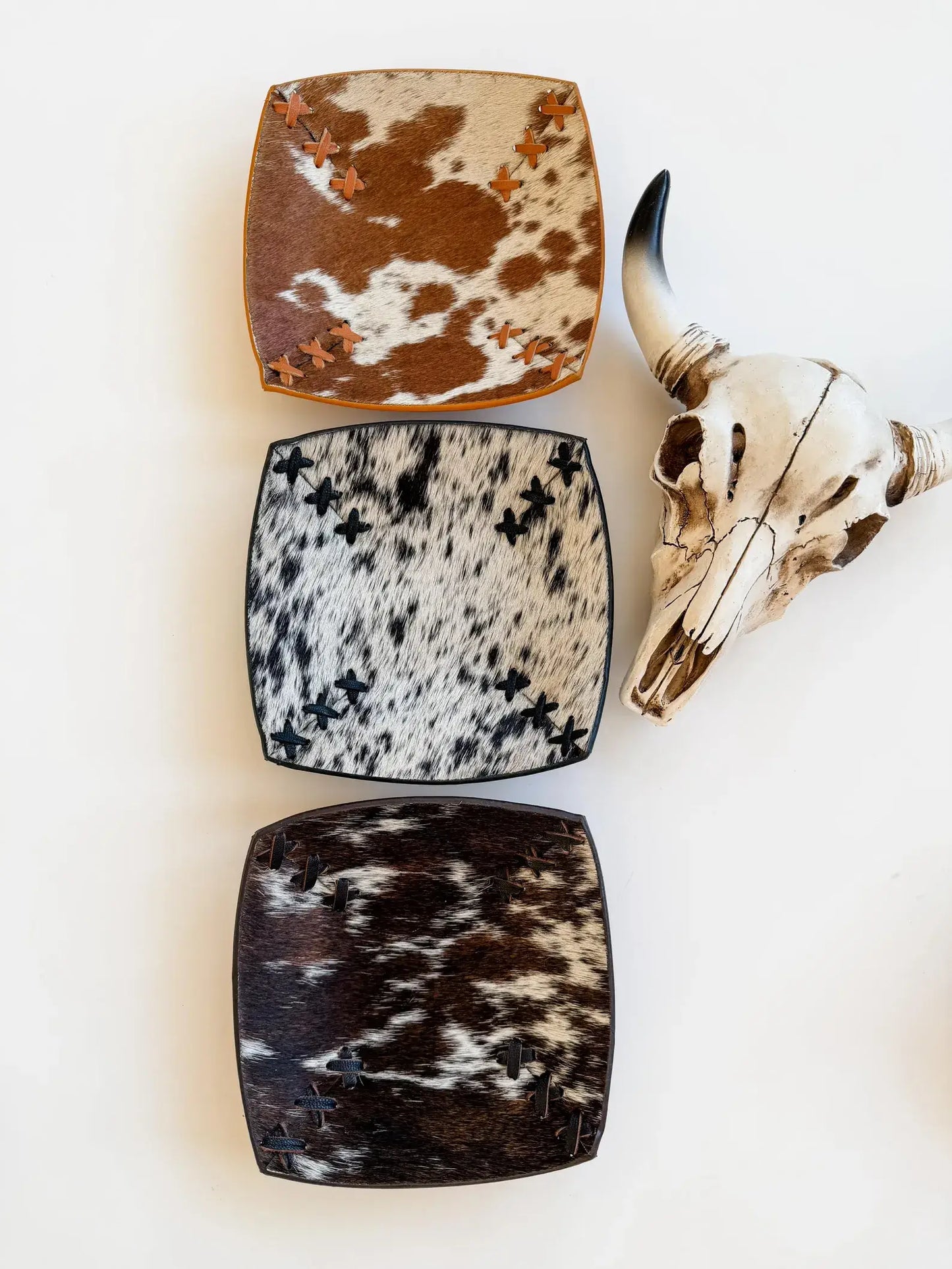 Cowhide Jewelry Tray
