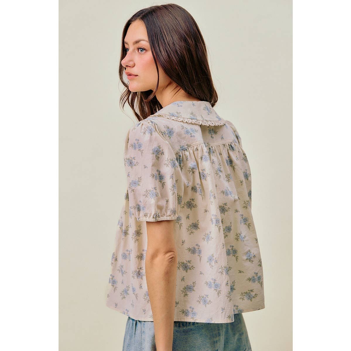 Vintage Floral Blouse