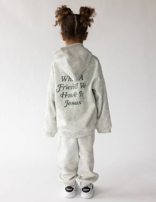 Friend in Jesus Camo Kids Hoodie