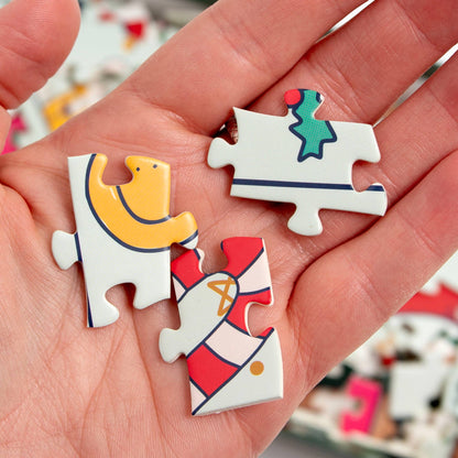 Christmas Cowgirl Boots Puzzle