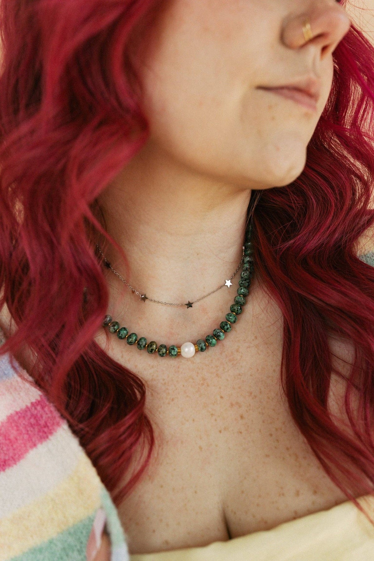 Tidal Pearl Beaded Necklace