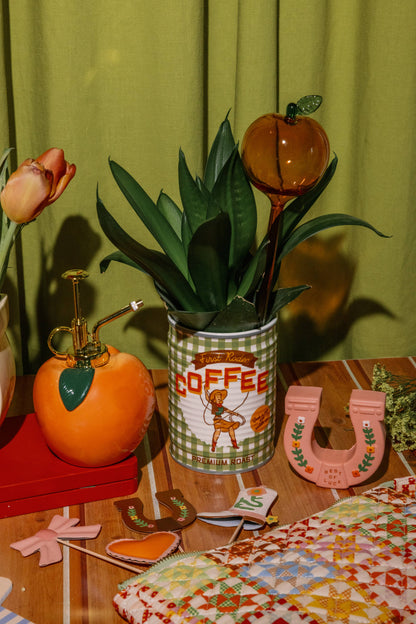 Peach Watering Globe